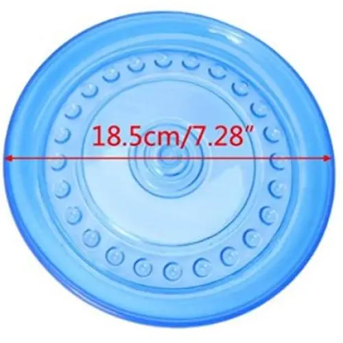 Plastic Flying Disc Toy - for All Dogs Dogs – Soft Natural Rubber for Safety – Color Azúl Fácilmente Visible – Pet Training Flying Saucer Interactive Toys Plastic Flying Disc Toy - for All Dogs Dogs – Soft Natural Rubber for Safety – Color Azúl Fácilmente Visible – Pet Training Flying Saucer Interactive Toys