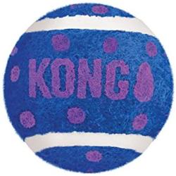 KONG - Cat Active Tennis Balls with Bells - Juguete para gatos con un cascabel dentro - Pack de 3