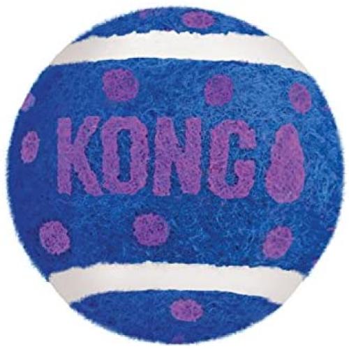 KONG - Cat Active Tennis Balls with Bells - Juguete para gatos con un cascabel dentro - Pack de 3