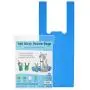 Doggie Walk Bags Kitty Waste Bags Cat Litter Bags with Easy Tie Handles, Extra Large and Leak Proof, Fits Large Sized Scoops, Blue Baby Powder Scented, 5 x 7 x 17 Inches
