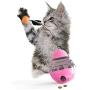 ocijf179 Cat Teaser Feeder Ball Cat Kitten Funny Tumbler Slow Eating Food Leak Dispenser Feeder Ball Teaser Toy - Green