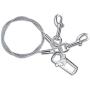 Leash King No Chew/Chew Proof Dog Car Seatbelt Safety Restraint, Dog Tie Out, Puppy Vehicle Seat Belt w/Double Clip & Latch Attachment – Entirely Surgical Stainless Steel - Inches