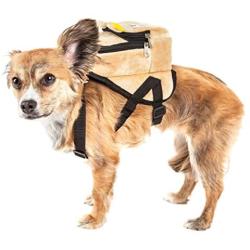 Pet Life Teddy Tails Dual-Pocketed Compartmental Animated Dog Harness Backpack