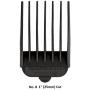 Wahl Professional Animal Clipper Attachment Guide Comb Grooming Set for Wahls Show Pro Plus, Deluxe Essentials, Iron Horse, Pro Ion, U-Clip and Deluxe U-Clip Pet, Dog, Cat, and Horse Clippers (#3168-500), Black