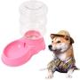 FairOnly Convenient Life 3.5L Automatic Gravity Drinking Fountain Bowl for Pet Dog Cat 321728cm Pink