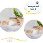 PEOPLE&PETS Calming Dog Bed, Long Plush Cat Bed, Anti-Anxiety Sleeping Donut Cuddler, Warming Pet Bed, with Anti-Slip & Waterproof Bottom