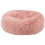 XIAJIE Pet Bed, Fluffy Luxe Soft Plush Round Cat and Dog Bed, Donut Cat and Dog Cushion Bed, Self-Warming and Improved Sleep, Orthopedic Relief Shag Faux Fur Bed Cushion