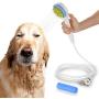 OWNPETS Pet Bath Shower Sprayer Attachment, Adjustable Pet Bathing Tools Shower Sprayer with Towel, Dog Combing Water Sprinkler Brush for Dogs Cats Puppies, Easy at Home Dog Cleaning, Massaging