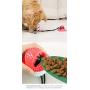 Potaroma Dog Tug Toy with Suction Cup, Pet Rope Treat Toy with Stronger Ropes, Bite-Resistant - Red & White