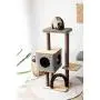 PetPals Three-Level Elevated Cat Tree Condo with Massage & Particle Board, Grey (PP18502) PetPals Three-Level Elevated Cat Tree Condo with Massage & Particle Board, Grey (PP18502)