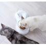 Laifug Elevated Double Cat Dog Food Water Bowls,Tilted Pet Raised Bowls with Stand for Cats and Small Dogs,Food Grade Material Nonslip Cat Dishes