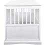 Casual Home Wooden Large Pet Crate, End Table, White