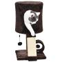 Amazon Basics Cat Tree Tower With Perch Condo - 12 x 12 x 20 Inches, Dark Brown