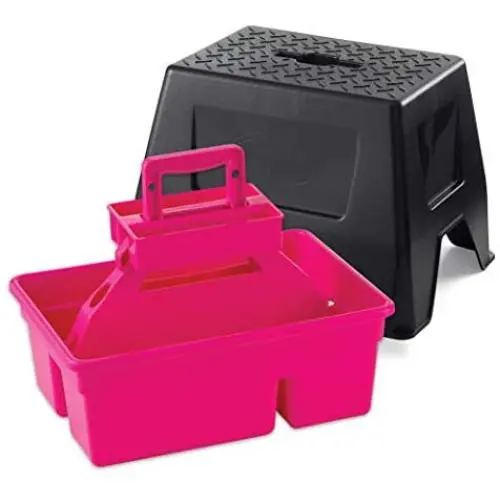 Duratote Step Stool with Grooming Box Duratote Step Stool with Grooming Box