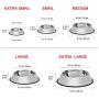 WEDAWN Stainless Steel Dog Bowls,Cat Bowl Water and Food with Rubber Base,Puppy Dishes 8oz 16oz 26oz 30oz for Small/ Medium/ Large Dogs, Cats, Rabbit and Kitten (Set of 2)