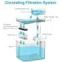 Dog Cat Water Fountain, 3 Outlet Mode Automatic Pet Water Fountain Transparent Design Automatic Pet Waterer with Six-Fold Filter (3L) Dog Cat Water Fountain, 3 Outlet Mode Automatic Pet Water Fountain Transparent Design Automatic Pet Waterer with Six-Fold Filter (3L)