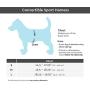 Gooby Dog Harness - Convertible Sport Step-in Neoprene Small Dog Harness with Adjustable Neck Fastener - Perfect on The Go Harness for Small Dogs or Cat Harness
