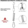 Petbobi Spring Pole Dog Rope Toy with 16ft Durable Rope, Dog Heavy Duty Pull Tether Tug of War, Hanging Bungee Toy for Outdoor Exercise, for Pitbull Medium Large Dog Muscle Builder