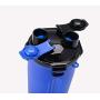 Chris.W 2-in-1 Dog Water Bottle Pet Food Container with 2 Collapsible Dog Bowls for Walking Traveling Hiking Outdoor Activeties, Portable Dog Feeder