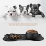 FLYINGCOLORS Pet Bowl Set Black
