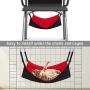 RayCC Ajustable Cat Hammock Cat Bed Sleeping Hammock Hanging Cage Chair Hammock for Cat Small Dogs (Red and Black)