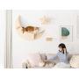 MYZOO Luna: Wall Mounted Cat Bed, Wooden Cat Furniture, Floating Cat Perch, Cat Tree, Cat Shelves