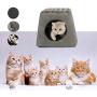 Cat Bed for Indoor Cats, Pet Tent Cave Bed for Cats, Cat Cave Bed for Indoor, Cat Beds for Indoor Cats Small Dogs with Removable Washable Cushion Pillow Soft Anti-Slip Water-Resistant Bottom (Gray)