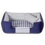 Pet Bed- Independent Liner All-Around Washable Pet Litter Green Printing and Dyeing Comfortable and Tasteless Kennel Segmentation Process is Not Easy to Collapse Cat House (Color : Lange-L)