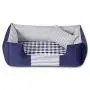 Pet Bed- Independent Liner All-Around Washable Pet Litter Green Printing and Dyeing Comfortable and Tasteless Kennel Segmentation Process is Not Easy to Collapse Cat House (Color : Lange-L)