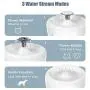 ZZK 2.5L Pet Cat Water Fountain Mute Cat Water Dispenser Automatic Pet Drinking Fountain with Filter USB Powered Apple Shape Drinker ZZK 2.5L Pet Cat Water Fountain Mute Cat Water Dispenser Automatic Pet Drinking Fountain with Filter USB Powered Apple Shape Drinker