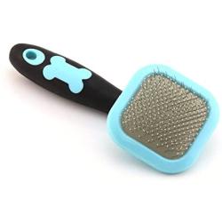 PETPAWJOY Slicker Brush for CAT Dog Massage Brush Deshedding Brush Grooming Brush for Yorkie Poodle Maltese Puppy Guinea Pig Rabbit Gently Removes Loose Undercoat and, fits Long and Short Hair Coat