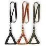 CHBORLESS Dog Leashes and Harness Set Durable Thickened Alloy Buckle Adjustable Dog Harness Polyester Dog Leash for Medium Large Dogs