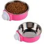 UPSCOOL Crate Dog Bowl, Removable Stainless Steel Hanging Pet Cage Bowl Food & Water Feeder Coop Cup for Cat, Puppy, Birds, Rats, Guinea Pigs,14oz UPSCOOL Crate Dog Bowl, Removable Stainless Steel Hanging Pet Cage Bowl Food & Water Feeder Coop Cup for Cat, Puppy, Birds, Rats, Guinea Pigs,14oz