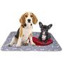 Washable Reusable Pee Pads for Dogs | L (24'' x 36'') 2-Pack Bones | 100% Waterproof & Extra Absorbent | Large Non-Slip Puppy Pads | Pet Training & Housebreaking | Incontinence & Whelping Solution