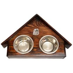 Bearded Collie, Beardie, a Dogs Bowl with a Relief from ArtDog
