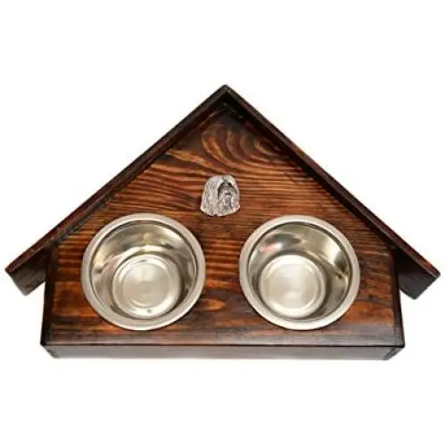 Bearded Collie, Beardie, a Dogs Bowl with a Relief from ArtDog Bearded Collie, Beardie, a Dogs Bowl with a Relief from ArtDog