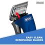 Wahl Pro-Grip Pet Grooming Clipper Kit - Low Noise Clipper for Small to Large Dogs – Electic Dog Shaver for Eyes, Ears, & Paws - Model 9164,Blue/Silver