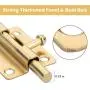 Door Security Slide Latch Lock Thickened Stainless Steel Barrel Bolt, Heavy Duty Sliding Latch Lock for Door Gate Window, Set of 4 Door Security Slide Latch Lock Thickened Stainless Steel Barrel Bolt, Heavy Duty Sliding Latch Lock for Door Gate Window, Set of 4