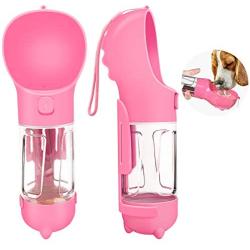 DIGEEONEGU Dog Water Bottle for Walking Leak Proof Dog Water Dispenser with Poop Bag and Shovel Portable Pet Bowl Water Bottles Food Grade Plastic