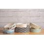 Park Life Designs Large Pet Bowl, Daze Pattern, 8-1/2 inch Heavyweight Ceramic Dish Stays Put, Microwave and Dishwasher Safe