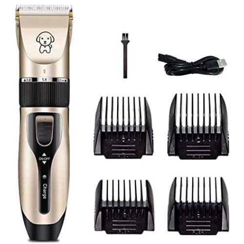 pedkit Dog Clippers, Pet Grooming Hair Clipper, Dog Hair Clippers, Low Noise Pet Hair Clipper, USB Rechargeable Pet Professional Grooming Machine Tool