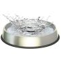 Dr. Catsby Water Bowl, Whisker Friendly, Stainless Steel, Non Skid, Dishwasher Safe