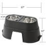 OurPets Comfort Diner Elevated Dog Food Dish (Raised Dog Bowls Available in 4 inches, 8 inches and 12 inches for Large Dogs, Medium Dogs and Small Dogs)