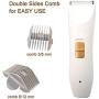 Glamorway Professional Pet Grooming Kit, Rechargeable Clipper for Dogs and Cat Cordless Electric Hair Trimmer for Quick Safe Cutting