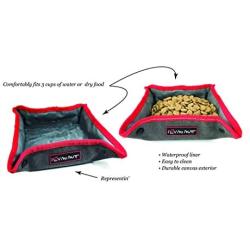 I Luv My Mutt Snap-&-Pack Collapsible Travel Food and Water Dog Bowl