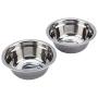 Maxmartt Pet Feeder,Stainless Steel Double Dog Cat Food Water Bowls Feeder Dishes Shelf Stand