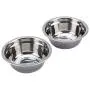 Maxmartt Pet Feeder,Stainless Steel Double Dog Cat Food Water Bowls Feeder Dishes Shelf Stand Maxmartt Pet Feeder,Stainless Steel Double Dog Cat Food Water Bowls Feeder Dishes Shelf Stand