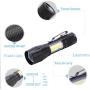 KunHe Black Light Mini Small and Lantern Combo Usb Rechargeable UV Flashlights 395 nm Ultraviolet Blacklight Detector for Dog Urine Pet Stains and Bed Bug (Pack 2)