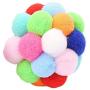 Pet Cat Toy Fun Adorable with Colorful Plush Ball Box Packing for Cats and Kittens, Colorful Soft Dog Balls Pet Toys for Puppy, Cats, 1PC