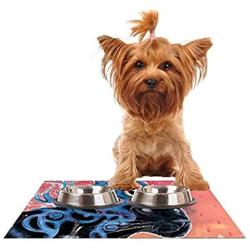 KESS InHouse Mat Miller Fraser Feeding Mat for Pet Bowl, 24 by 15-Inch